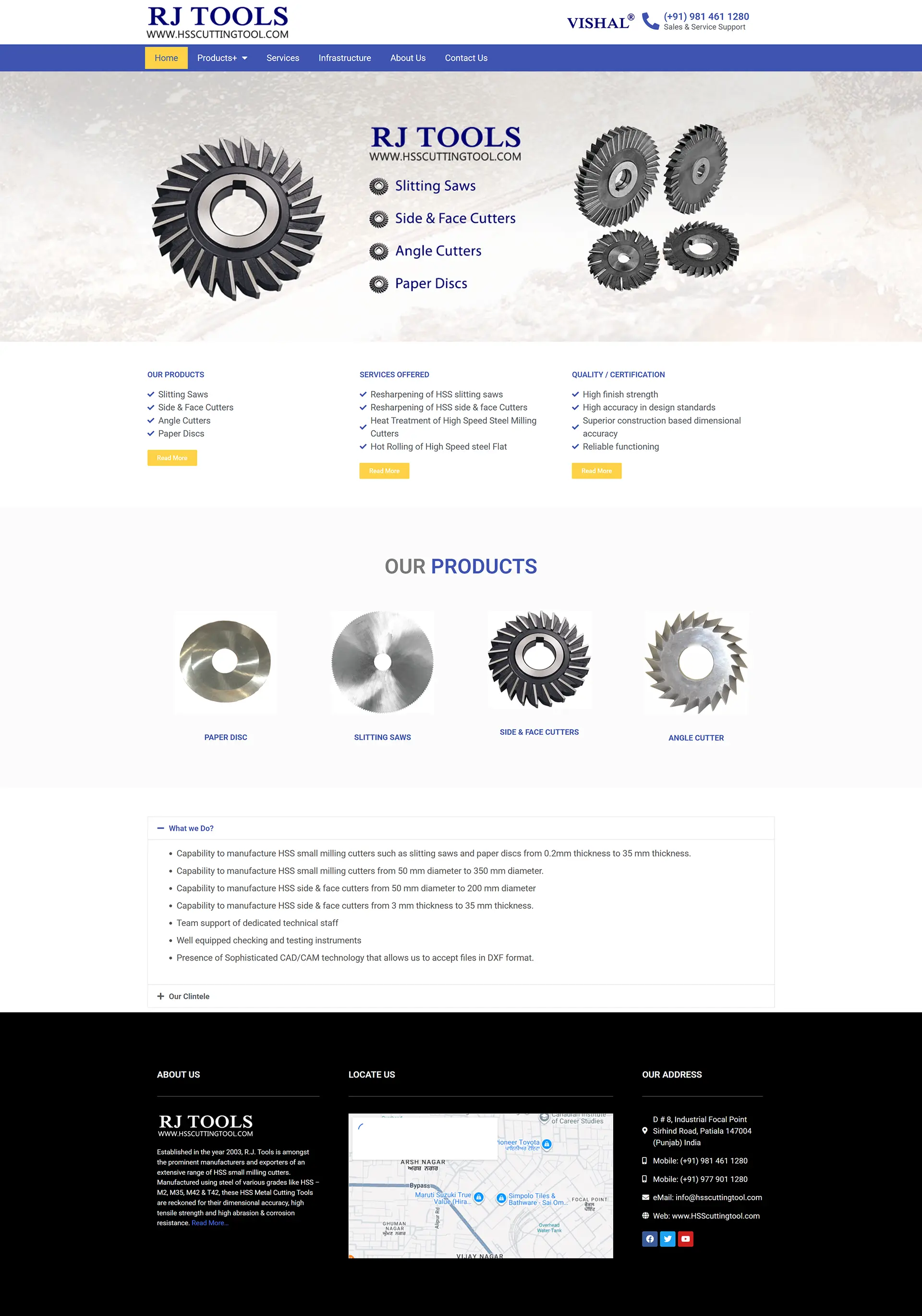 RJ Tools website